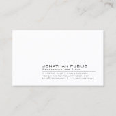 独自のデザインプレーンエレガントを作成モダンする 名刺 (正面)