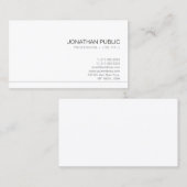 独自のデザインプレーンミニマルを作成エレガントする 名刺 (正面/裏面)