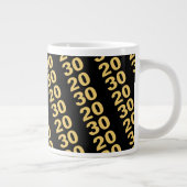 独自のデザインモダン新年パーティーの作成 ジャンボコーヒーマグカップ (右)