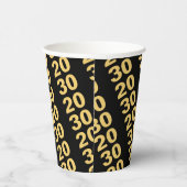 独自のデザインモダン新年パーティーの作成 紙コップ (右)