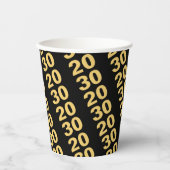 独自のデザインモダン新年パーティーの作成 紙コップ (正面)