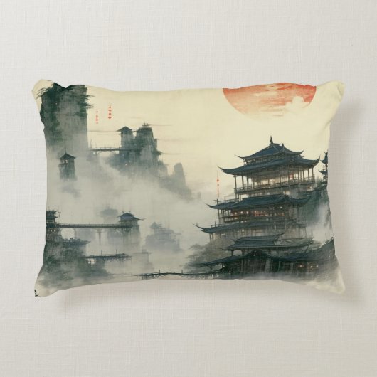 独自のデザインヴィンテージカスタム写真 アクセントクッション (正面)