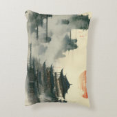 独自のデザインヴィンテージカスタム写真 アクセントクッション (裏面(縦))