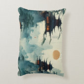 独自のデザインヴィンテージカスタム写真 アクセントクッション (裏面(縦))