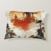 独自のデザインヴィンテージカスタム写真 アクセントクッション (裏面)