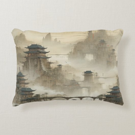 独自のデザインヴィンテージカスタム写真 アクセントクッション (正面)