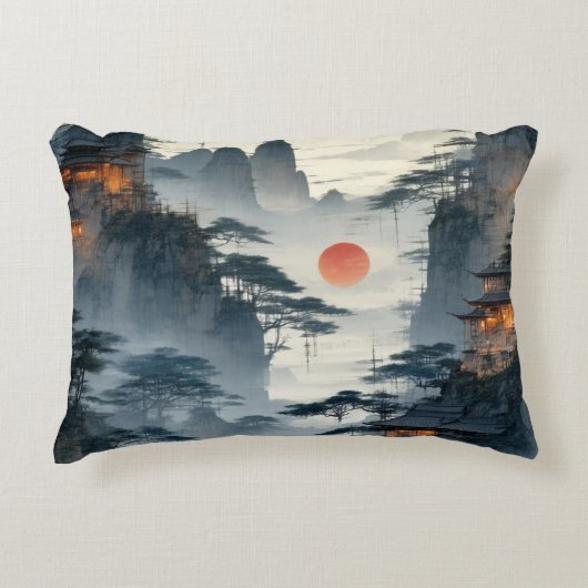 独自のデザインヴィンテージカスタム写真 アクセントクッション (正面)