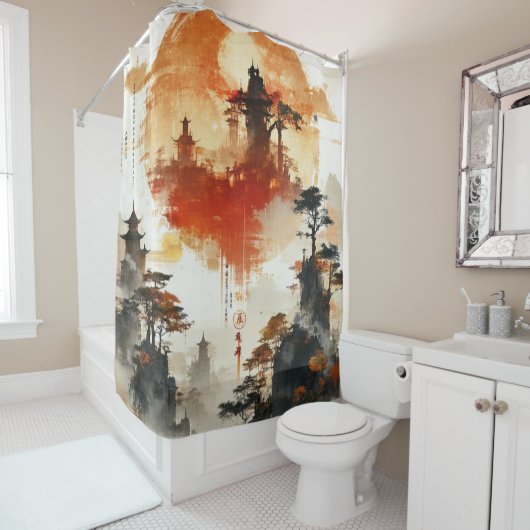 独自のデザインヴィンテージカスタム写真 シャワーカーテン (インサイチュ)