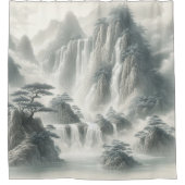 独自のデザインヴィンテージカスタム写真 シャワーカーテン (正面)