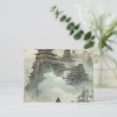 独自のデザインヴィンテージカスタム写真 ポストカード (スタンド正面)