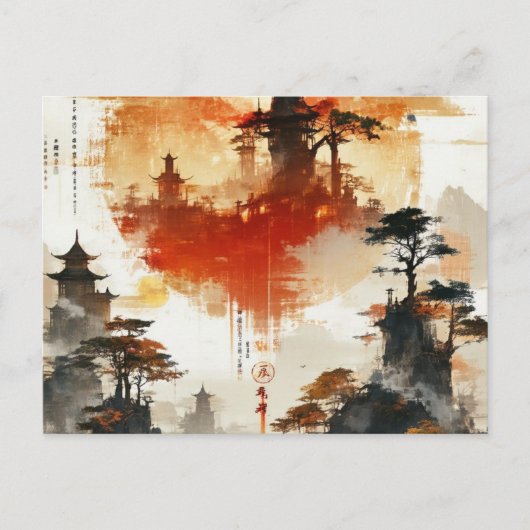 独自のデザインヴィンテージカスタム写真 ポストカード (正面)