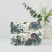 独自のデザインヴィンテージカスタム写真 ポストカード (スタンド正面)