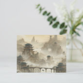 独自のデザインヴィンテージカスタム写真 ポストカード (スタンド正面)