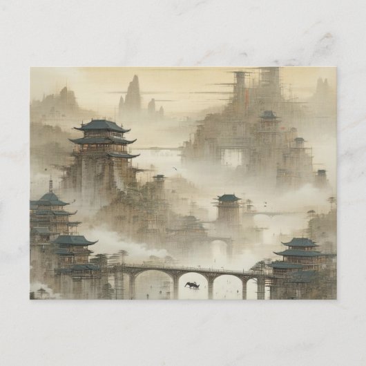 独自のデザインヴィンテージカスタム写真 ポストカード (正面)