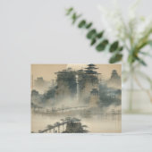 独自のデザインヴィンテージカスタム写真 ポストカード (スタンド正面)