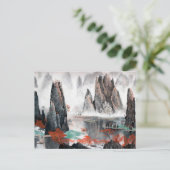 独自のデザインヴィンテージカスタム写真 ポストカード (スタンド正面)