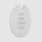 独自のデザイン円アクリルオーナメントを作成 オーナメント (正面)