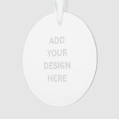 独自のデザイン円アクリルオーナメントを作成 オーナメント (正面)