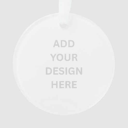 独自のデザイン円アクリルオーナメントを作成 オーナメント (正面)