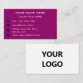 独自のデザイン名刺のカスタムフォント 名刺 (正面/裏面)