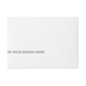 独自のデザイン周回住所 シールの作成 ラップアラウンド宛名ラベル (正面)