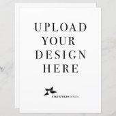 独自のデザイン垂直紙シートを作成 (正面/裏面)