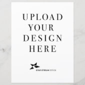 独自のデザイン垂直紙シートを作成 (正面)