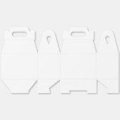 独自のデザイン大切妻用箱を作成 フェイバーボックス (見開き)