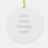 独自のデザイン磁器の円の作成オーナメント セラミックオーナメント (正面)