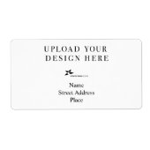 独自のデザイン配送先住所の作成 ラベル (正面)