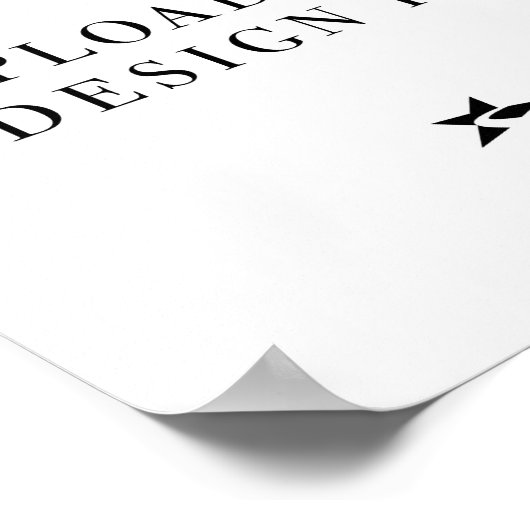 独自のデザイン風景の作成 ポスター (角)