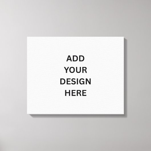 独自のデザイン20x16パネ独身のルの作成包まれた キャンバスプリント (正面)