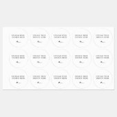 独自のデザイン ラベル (シート)