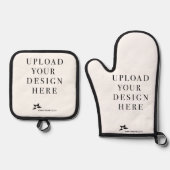 独自のデザイン 鍋つかみ&鍋敷きセット (正面)