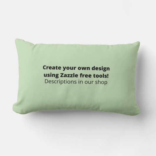 独自のデザインDIYカスタムパーソナライズされた ランバークッション (正面)