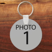独自のデザインPHOTOの作成 キーホルダー (正面)