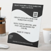 独自のデスクトップオフィスマーケティングスタンドの作成 台座サイン (インサイチュ)