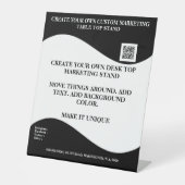 独自のデスクトップオフィスマーケティングスタンドの作成 台座サイン (正面)