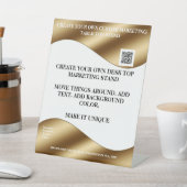 独自のデスクトップマーケティングスタンド8x10のpedesを作成 台座サイン (インサイチュ)