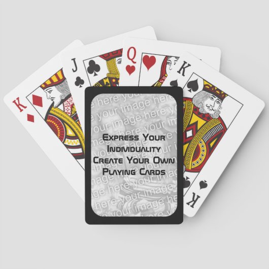 独自のトランプを作成 – フォトダーク縁ど トランプ (裏面)