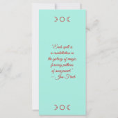 独自のトロピカルハイビスカスブックマークカードを作成 (裏面)