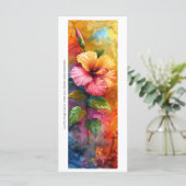 独自のトロピカルハイビスカス色彩の鮮やかのブックマークを作成する (スタンド正面)