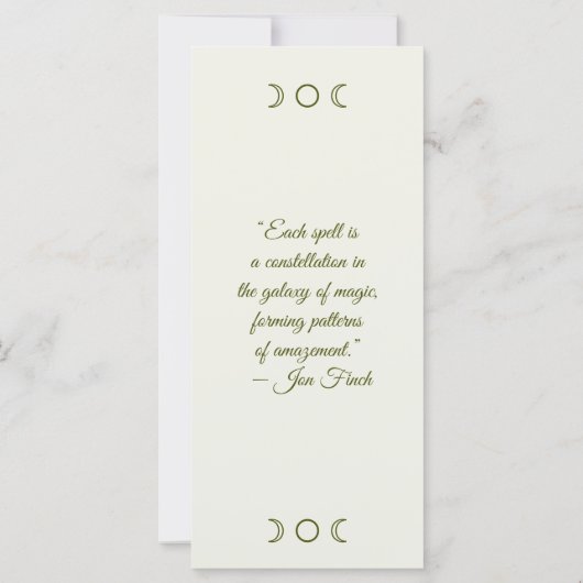 独自のトロピカルフランギパニブックマークカードを作成 (裏面)