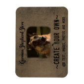 独自のドイツの羊飼いマグネットを作成 マグネット (縦)