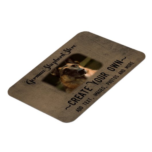 独自のドイツの羊飼いマグネットを作成 マグネット