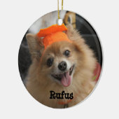 独自のドッグカスタムフォトセラミックオーナメントの作成 セラミックオーナメント (左)