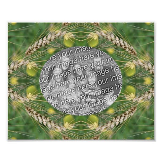 独自のドライサマーグラスフレームを作成8x10 フォトプリント            (正面)