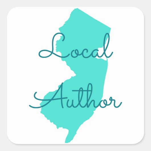 独自のニュージャージーのローカル作家の作成 スクエアシール (正面)