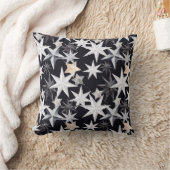 独自のハイゲシルバー、ホワイト、金ゴールド星を作成 クッション (ブランケット)