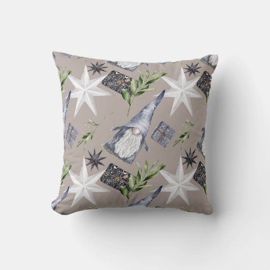 独自のハイゲシルバー、ホワイト、金ゴールド星を作成 クッション (正面)